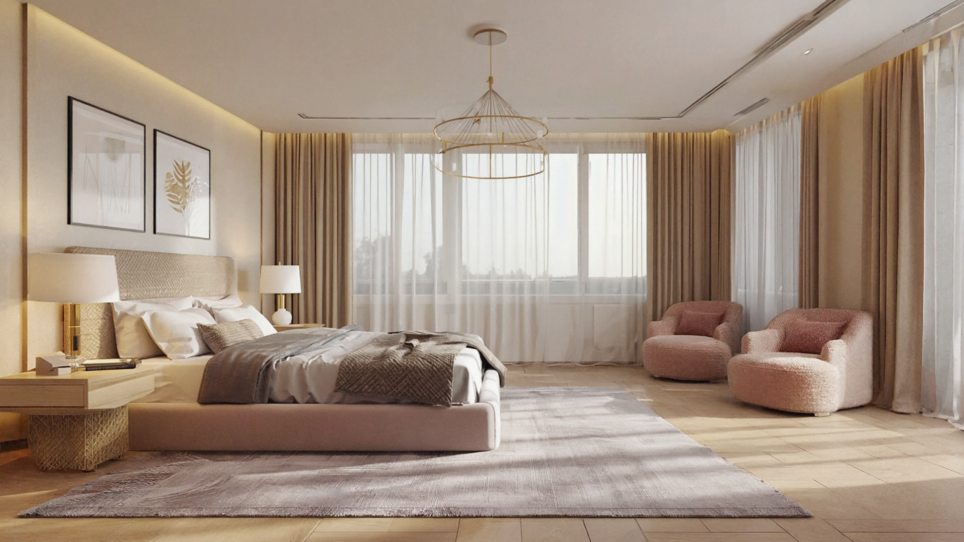 Soft area rug styled in a modern Filipino bedroom.