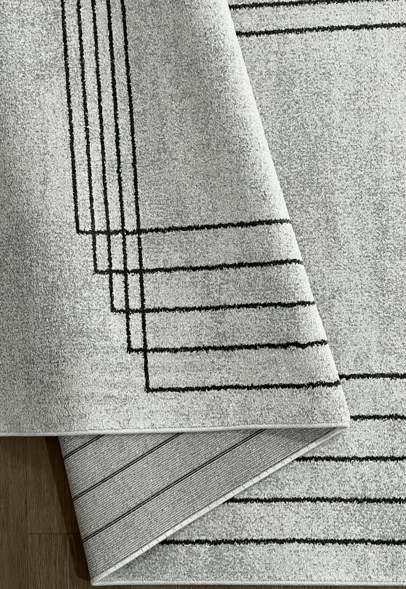 Angle grey - Rectangular Rugs - DecoLiving