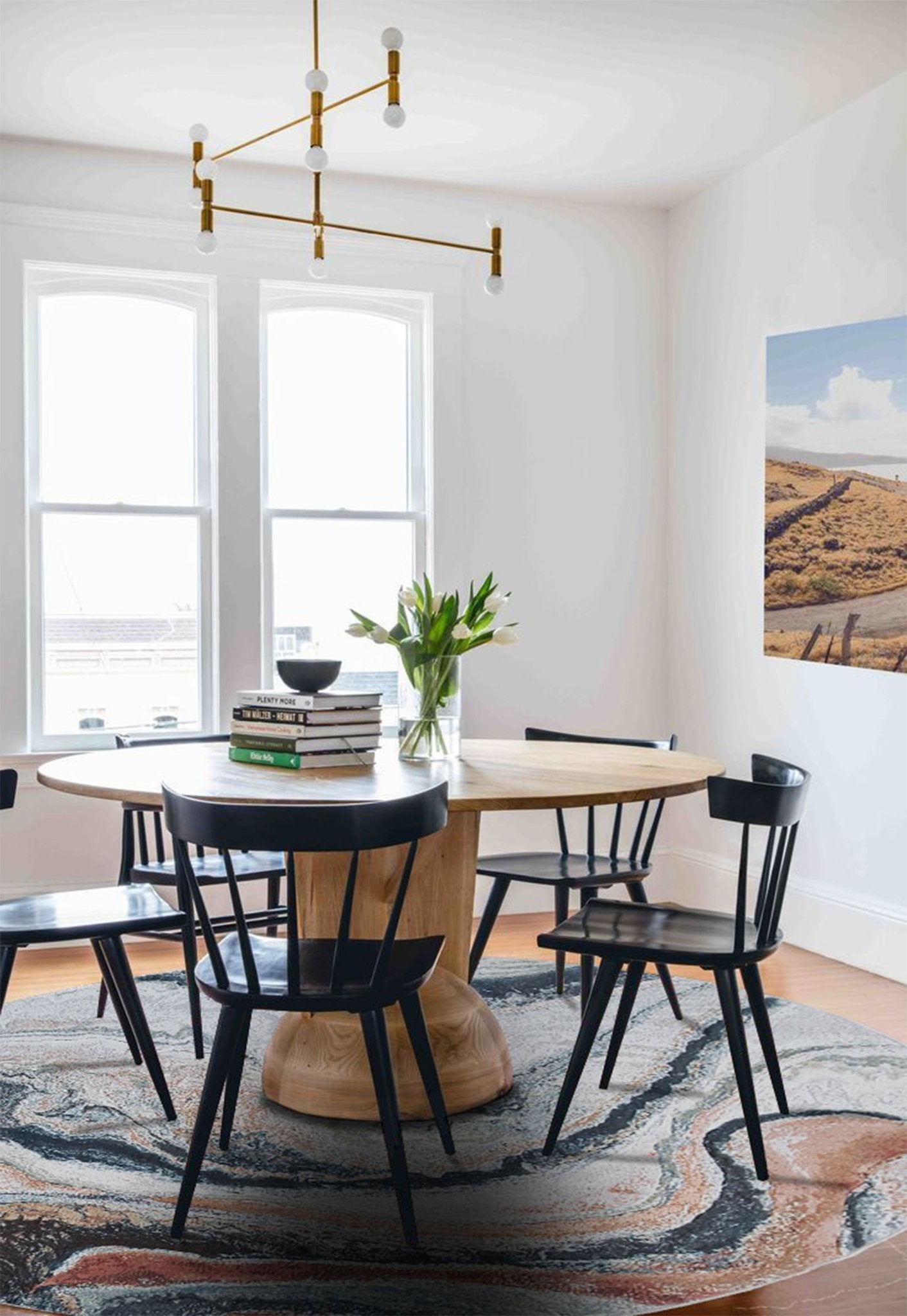 Amos Rust Round - Round Rugs - DecoLiving