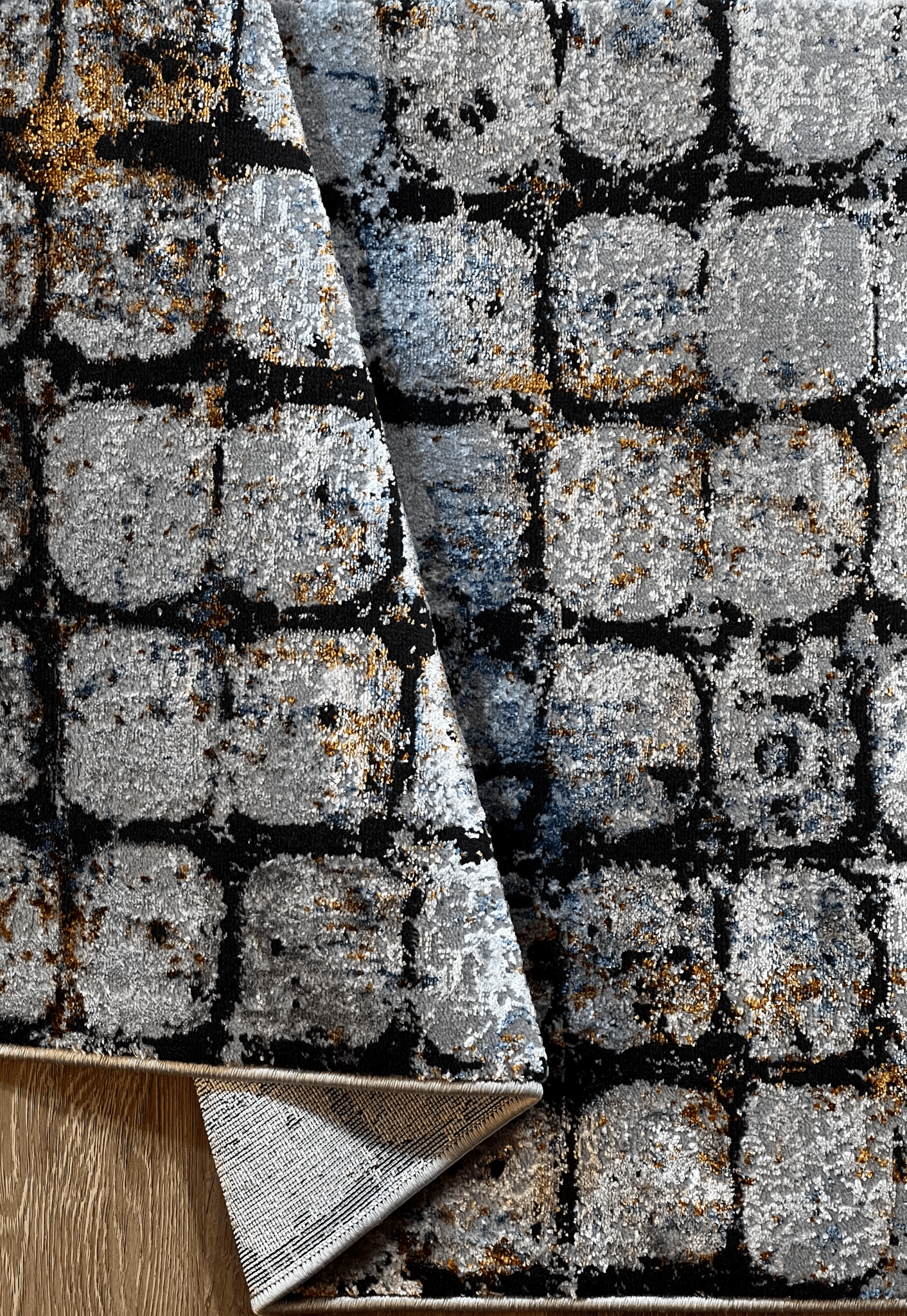 Cobble Coal Runner - Contemporary,Geomteric,Modern - DecoLiving