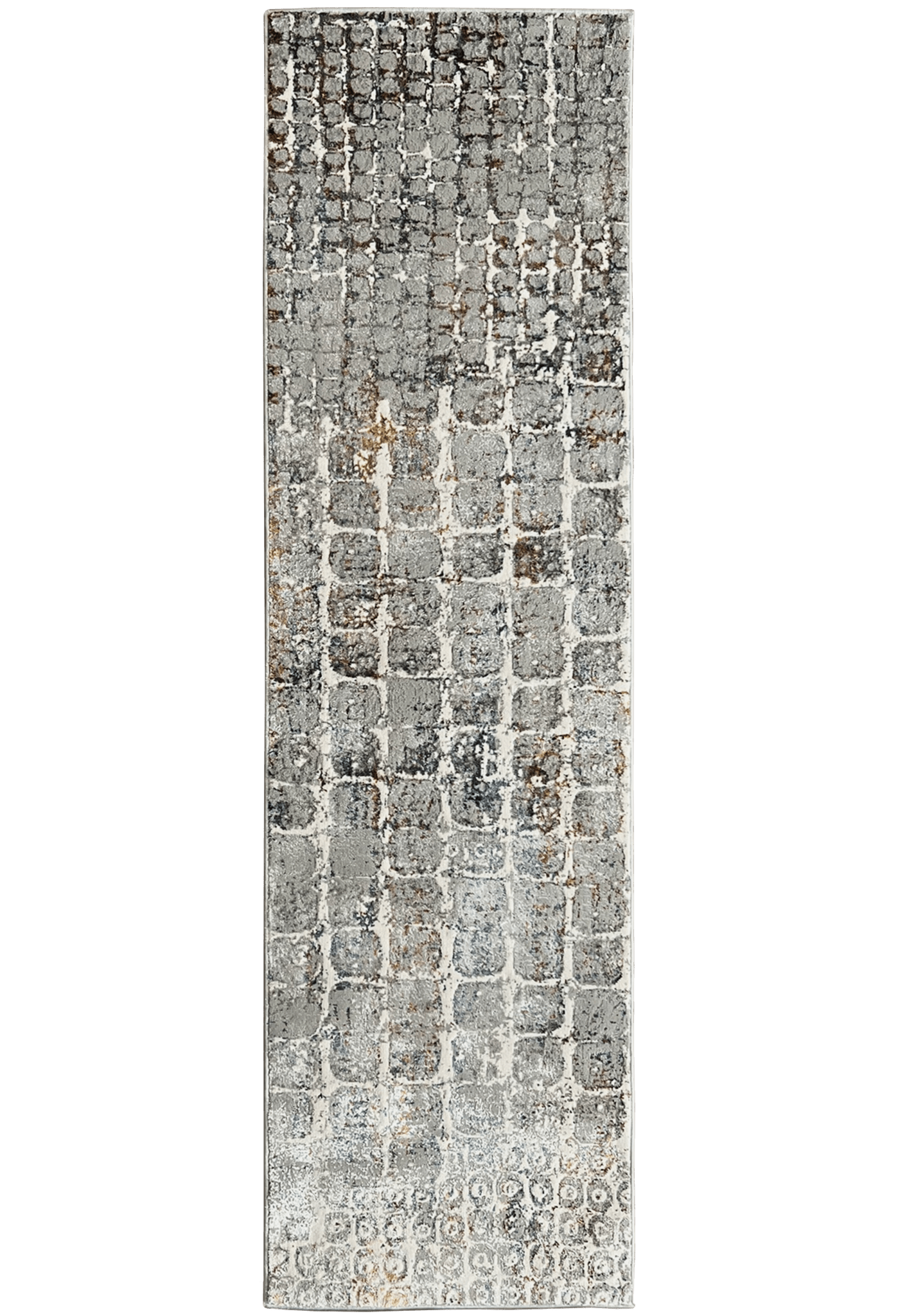 Cobble Rust Runner - Contemporary,Geomteric,Modern - DecoLiving