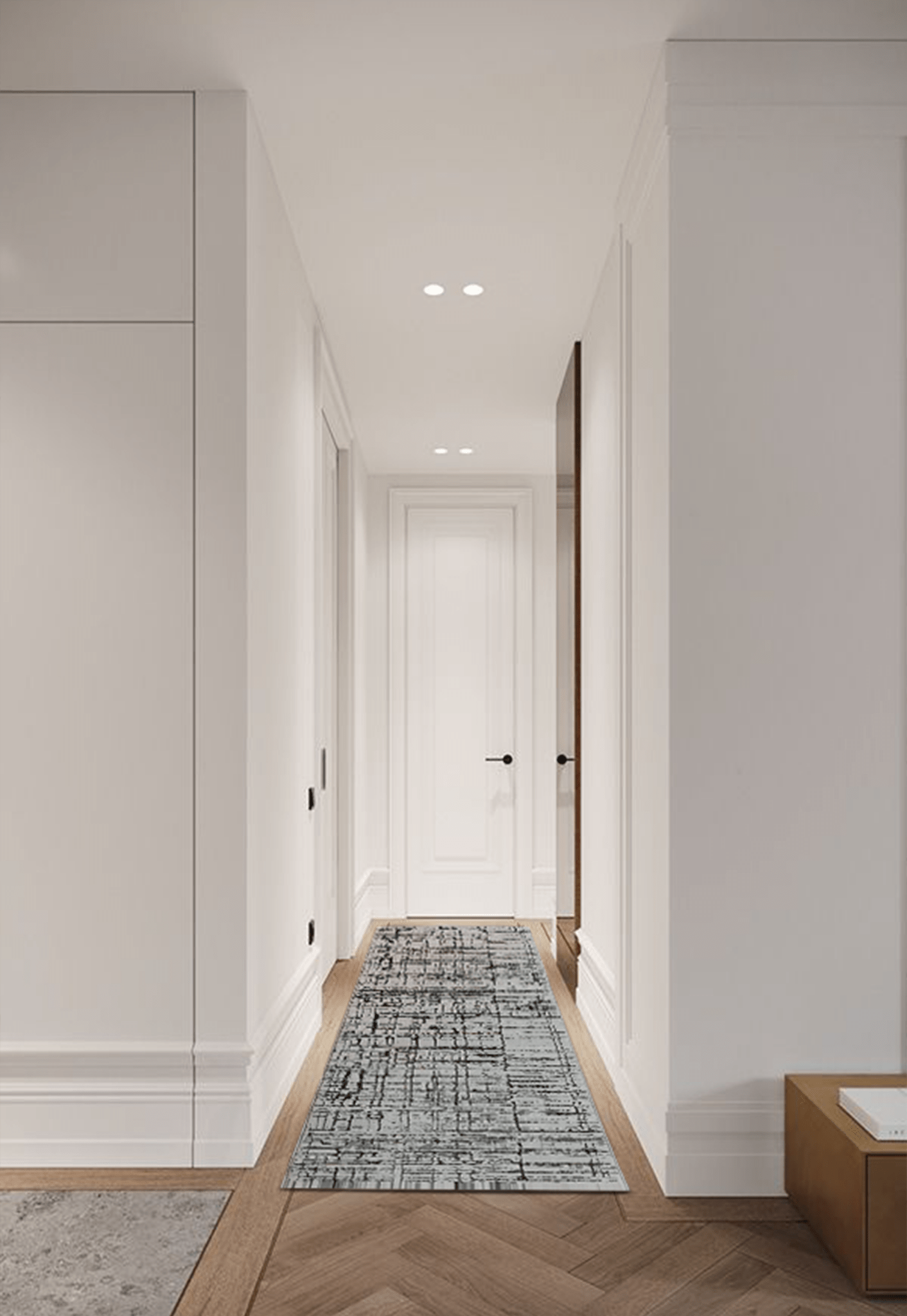 Denim Stitch Runner - Runner Rugs - DecoLiving