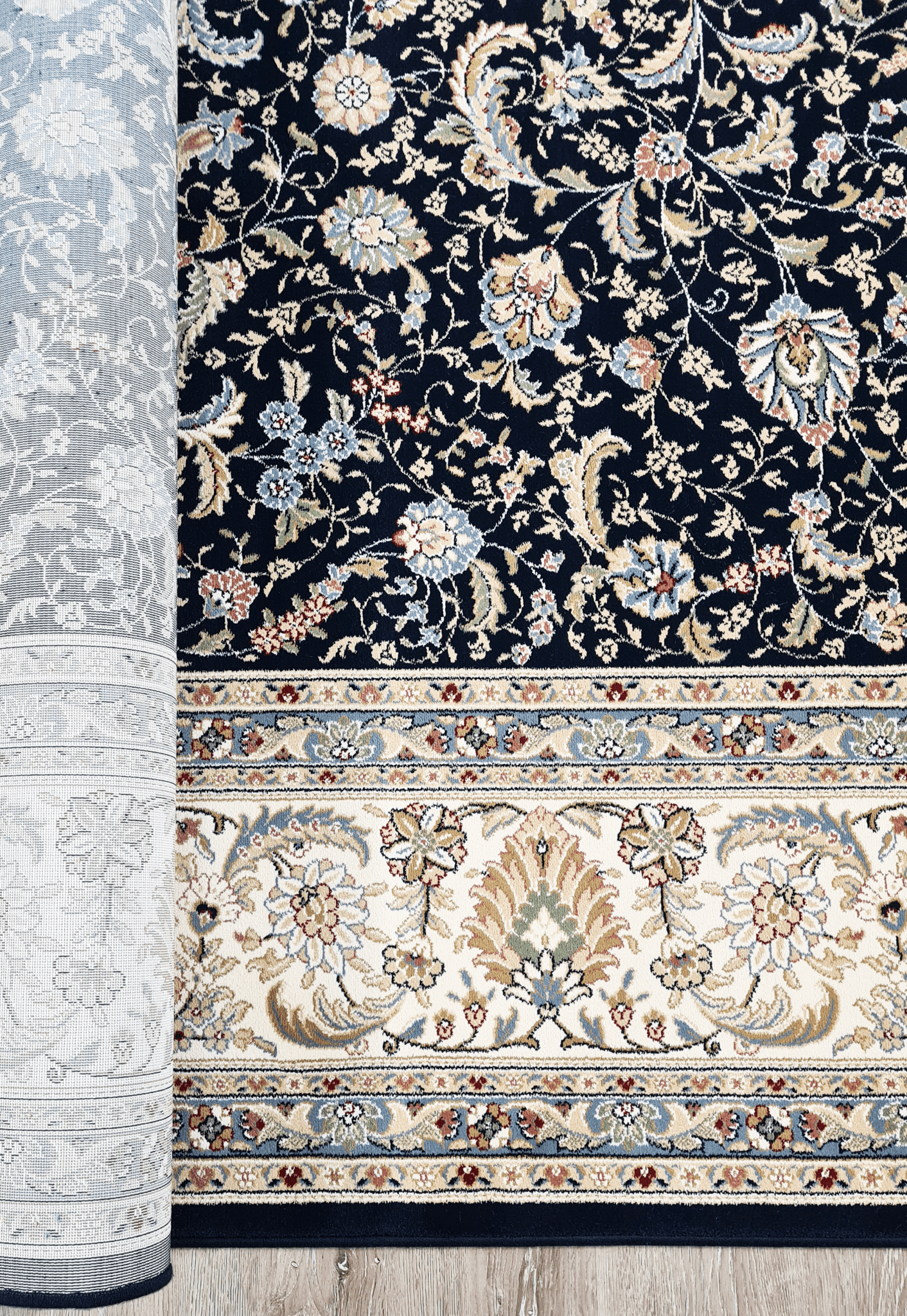 Dimitri Navy - Rectangular Rugs - DecoLiving