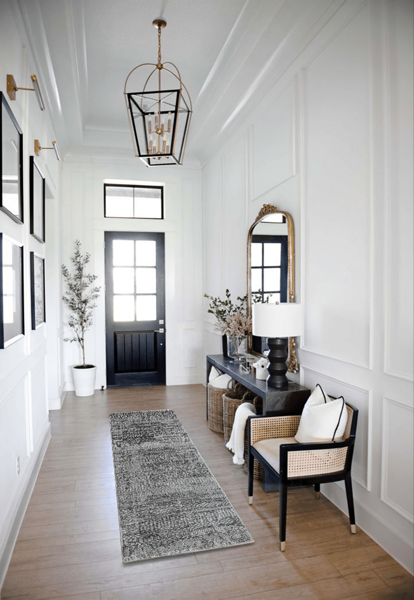 Patch Gray Runner - Runner Rugs - DecoLiving
