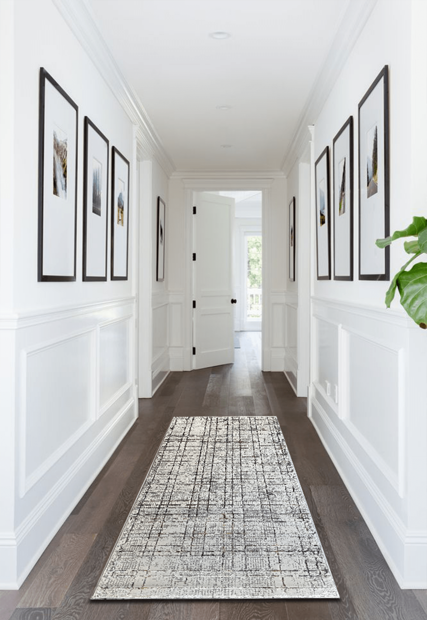Plaid Sand Runner - Runner Rugs - DecoLiving