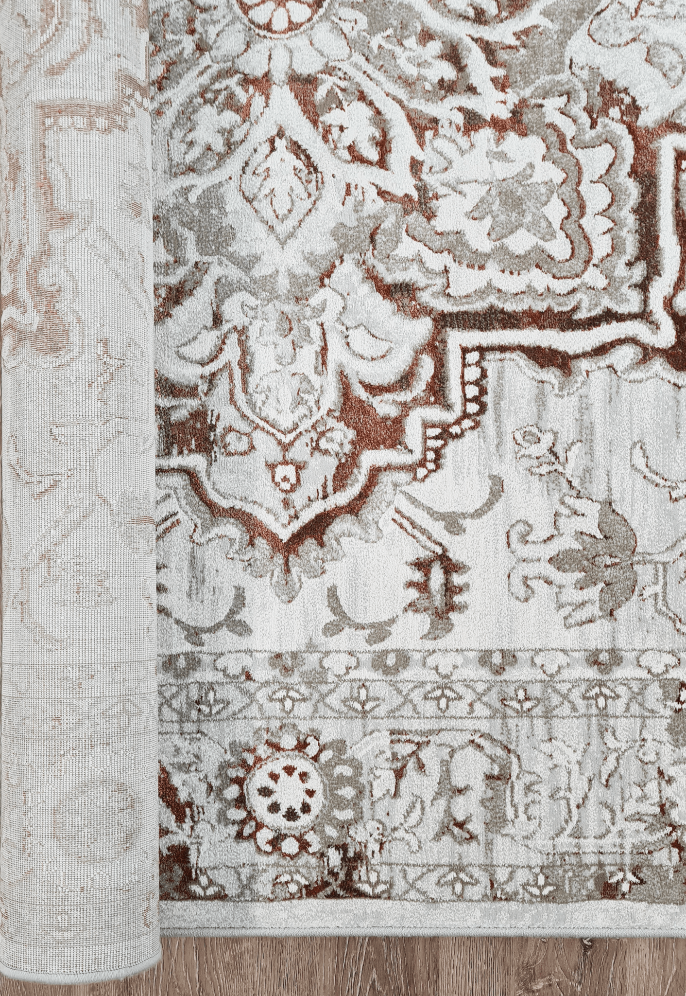 Portia Rust - Rectangular Rugs - DecoLiving