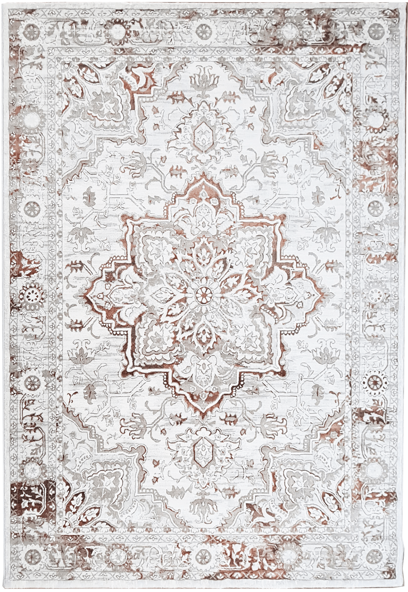 Portia Rust - Rectangular Rugs - DecoLiving