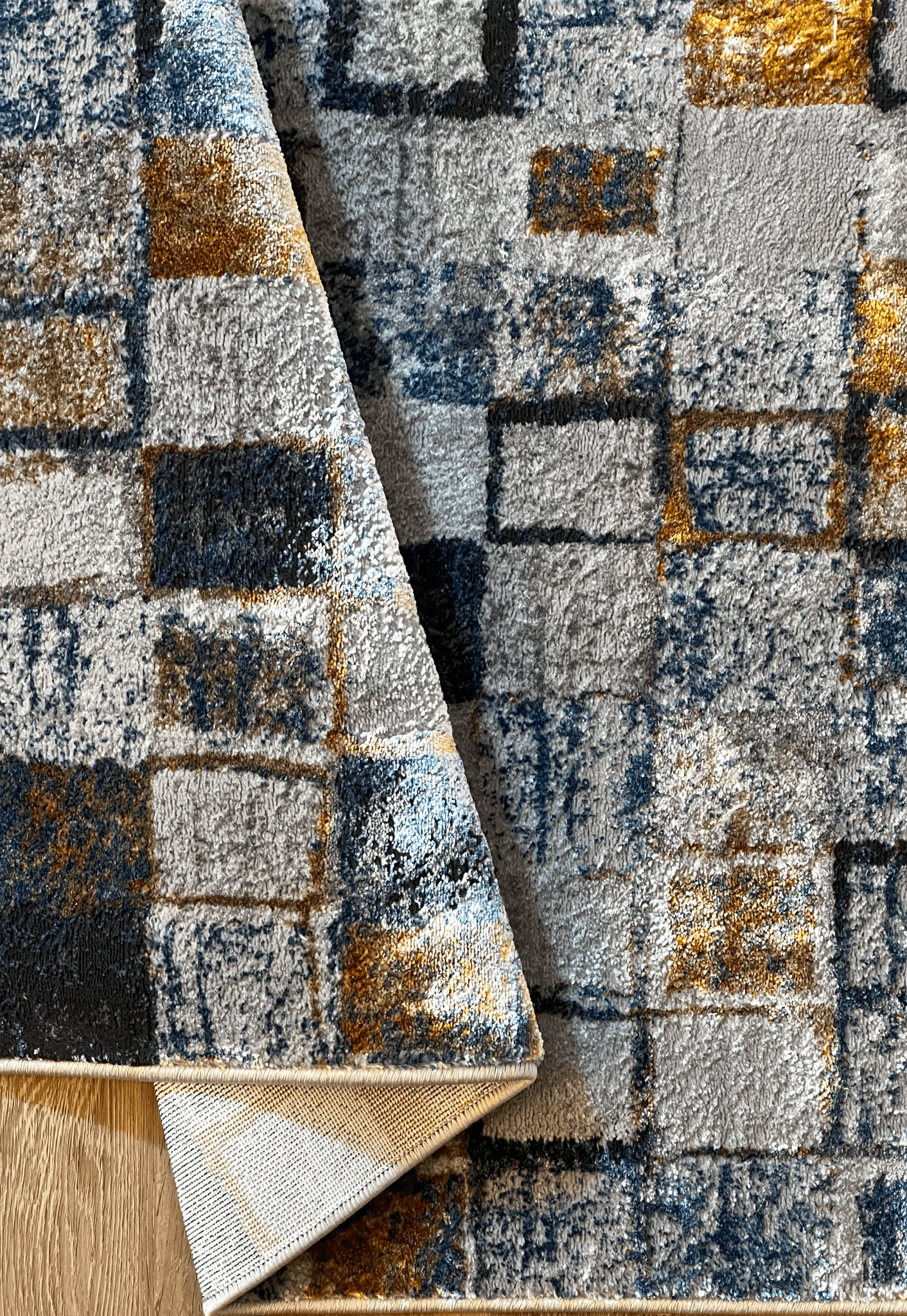 Rubix Blue Runner - Contemporary,Geomteric,Modern - DecoLiving