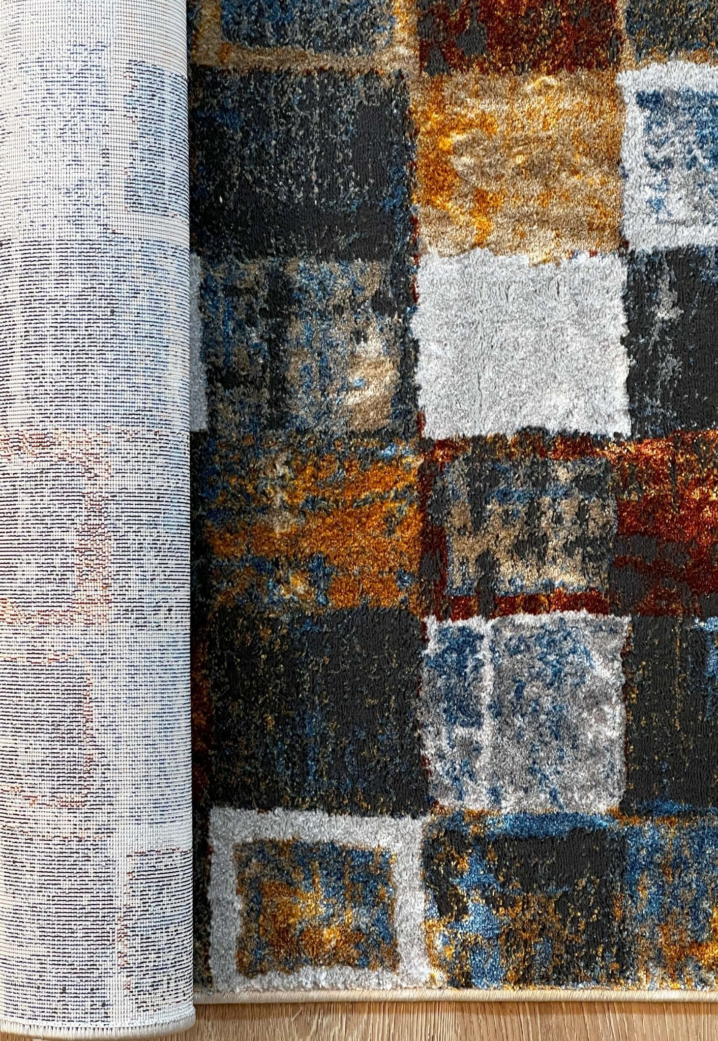 Rubix Rust - Contemporary,Geomteric,Modern - DecoLiving