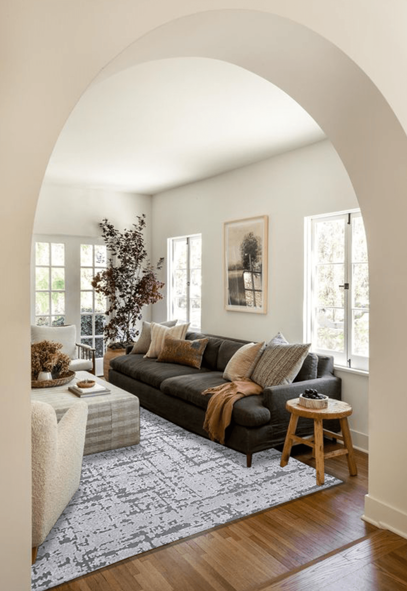 Tara Coal - Rectangular Rugs - DecoLiving
