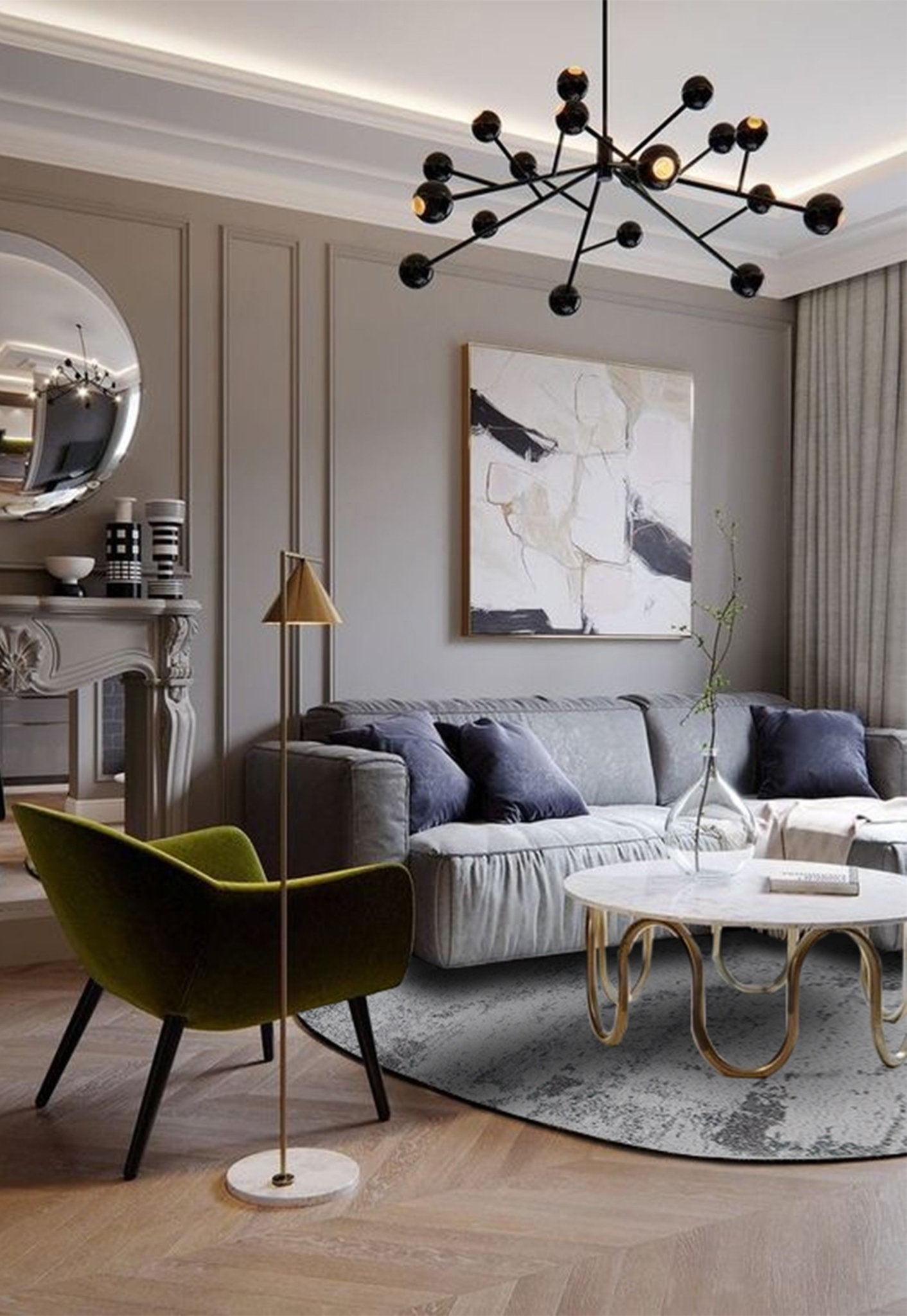 Veridian Moss - Round Rugs - DecoLiving