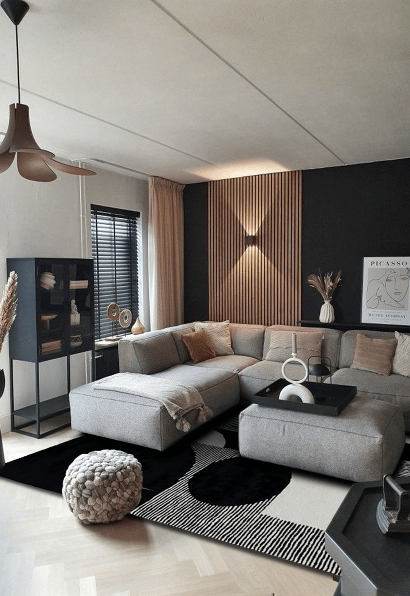Xenny Black - Rectangular Rugs - DecoLiving