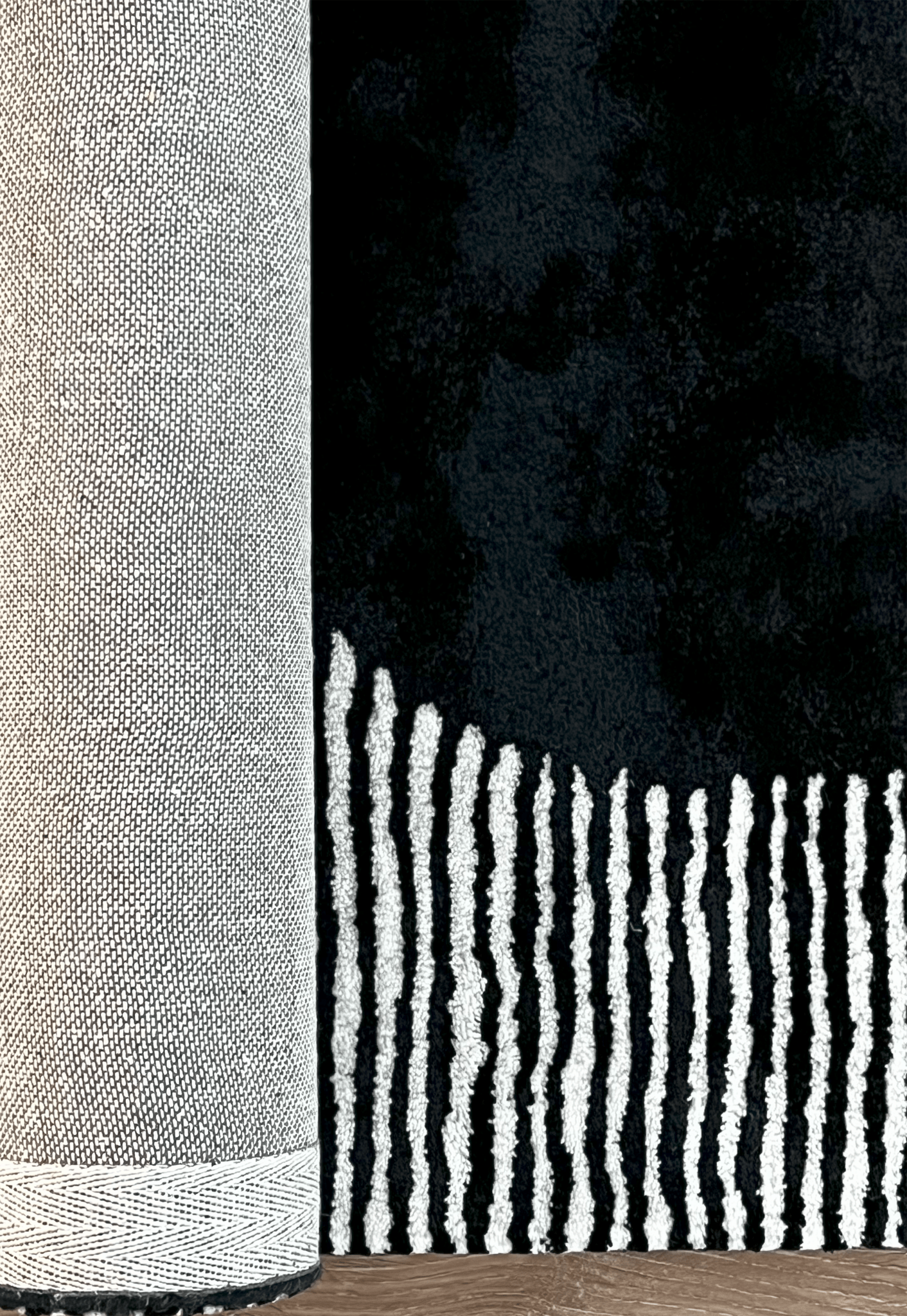Xenny Black - Rectangular Rugs - DecoLiving