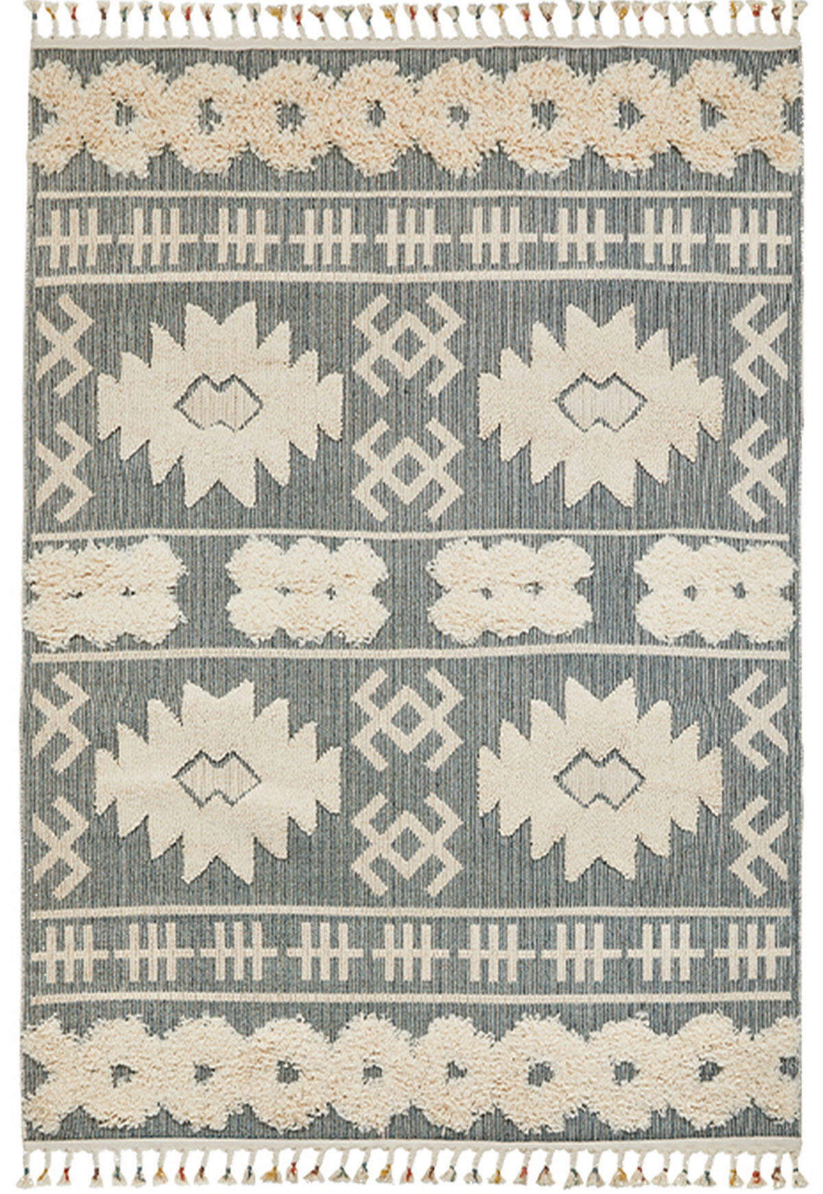 FARIS TEAL - Contemporary Rectangular Rug