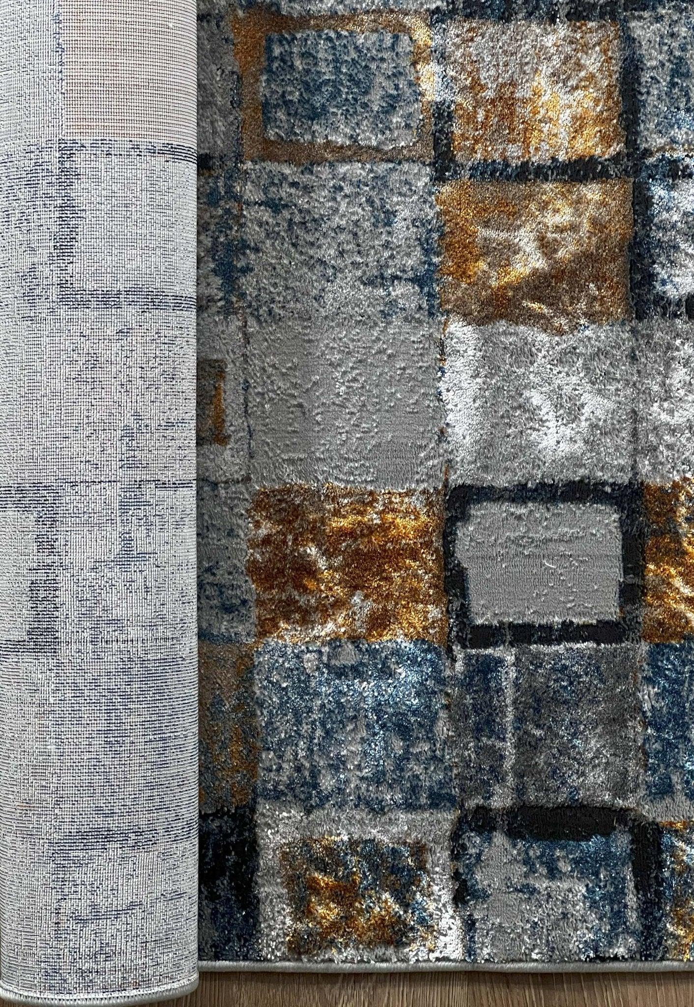 Rubix Blue - Contemporary,Geomteric,Modern - DecoLiving